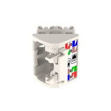 Panduit CJLRCAPIW-X | 45° Angled Wire Cap For Cat 6 Utp Tg Jack