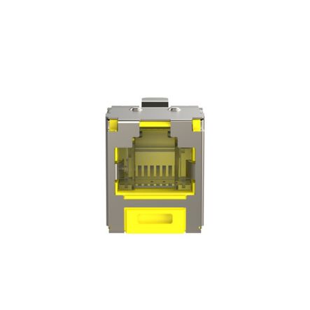 Panduit CJSH688TGYLY | Mini-Com STP RJ45 Cat 6 Shuttered TG Jack Module, Yellow