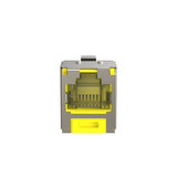 Panduit CJSH688TGYLY | Mini-Com STP RJ45 Cat 6 Shuttered TG Jack Module, Yellow