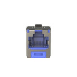 Panduit CJSH6X88TGBUY | Mini-Com STP RJ45 Cat 6A Shuttered TG Jack Module, Blue