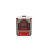 Panduit CJSH6X88TGRDY | Mini-Com STP RJ45 Cat 6A Shuttered TG Jack Module, Red