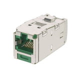 Panduit CJSK6X88TGGR | Mini-Com STP RJ45 Cat 6A Keyed TG Jack Module, Green