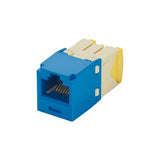 Panduit CJT5E88TGBU | Mini-Com UTP RJ45 Cat 5e 28/30 AWG TG Jack Module, Blue