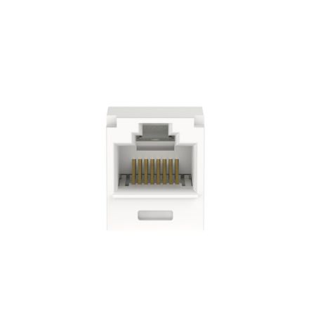 Panduit CJT6X88TGAW | Mini-Com UTP RJ45 Cat 6A 28/30 AWG TG Jack Module, Arctic White