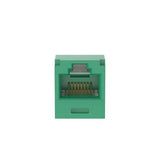 Panduit CJT6X88TGGR | Mini-Com UTP RJ45 Cat 6A 28/30 AWG TG Jack Module, Green