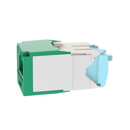 Panduit CJT6X88TGGR | Mini-Com UTP RJ45 Cat 6A 28/30 AWG TG Jack Module, Green