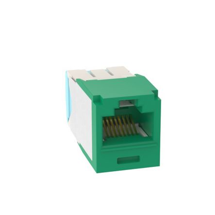 Panduit CJT6X88TGGR | Mini-Com UTP RJ45 Cat 6A 28/30 AWG TG Jack Module, Green