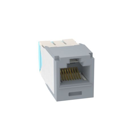 Panduit CJT6X88TGIG | Mini-Com UTP RJ45 Cat 6A 28/30 AWG TG Jack Module, Int'l Gray
