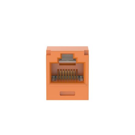 Panduit CJT6X88TGOR | Mini-Com UTP RJ45 Cat 6A 28/30 AWG TG Jack Module, Orange