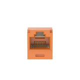 Panduit CJT6X88TGOR | Mini-Com UTP RJ45 Cat 6A 28/30 AWG TG Jack Module, Orange