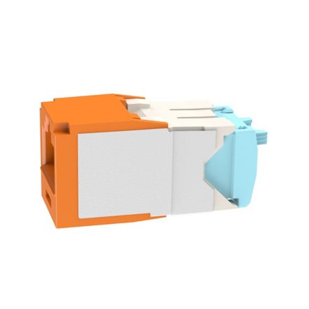 Panduit CJT6X88TGOR | Mini-Com UTP RJ45 Cat 6A 28/30 AWG TG Jack Module, Orange