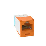Panduit CJT6X88TGOR | Mini-Com UTP RJ45 Cat 6A 28/30 AWG TG Jack Module, Orange