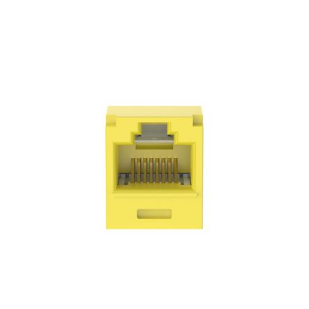 Panduit CJT6X88TGYL | Mini-Com UTP RJ45 Cat 6A 28/30 AWG TG Jack Module, Yellow
