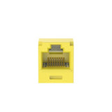 Panduit CJT6X88TGYL | Mini-Com UTP RJ45 Cat 6A 28/30 AWG TG Jack Module, Yellow