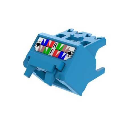 Panduit CJUDCAPBU-X | 45° Angled Wire Cap for Cat 6A UTP TG Jack