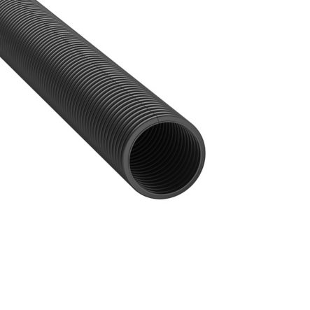 Panduit CLT125F-L20 Corrugated Loom Tubing Slit, Polyethylene, 1.25"; (31.8mm) X 50’; (15.2m), Black