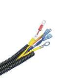 Panduit CLT50F-C4 | CLT50F-C4 Loom Tubing, Yellow, PE, 0.5" Nom Dia., PK1