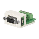 Panduit CMD15HDEIY D-Sub Connector, 15 Pin HD, Electric Ivory
