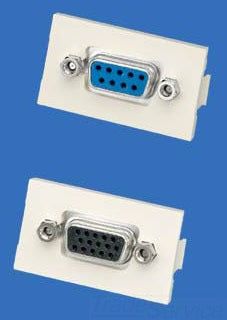 Panduit CMD9CWHY | D-Sub Connector, 9 Pin, 2 Port Female/Female Coupler, White
