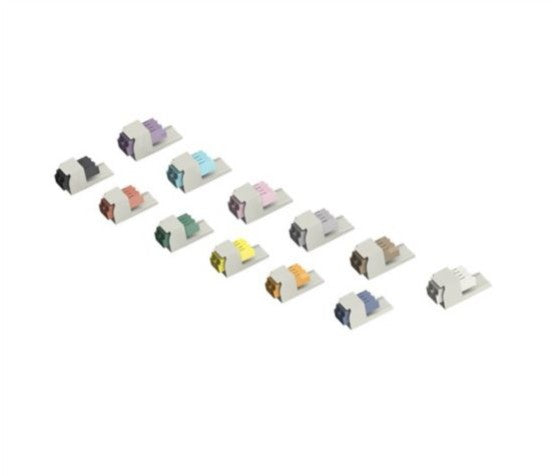 Panduit CMDSVLLCZIW | Mini-Com Violet LC Duplex, International White Module