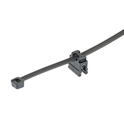 Panduit CMEA12-2S-D300 | Pan-Ty CMEA12-2S-D300 EdgeClip/Tie(top), Black, High Heat/UV PA6.6, .028-.118"