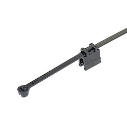 Panduit CMEB12-B2S-D300 | Dome-Top CMEB12-B2S-D300 EdgeClip/BTie(top), Black, High Heat/UV PA6.6