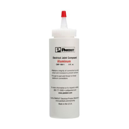 Panduit CMP-100-1 | Joint Compound, For Pad-to-Pad or Thread-to-Thread Aluminum Connections, 8 Oz