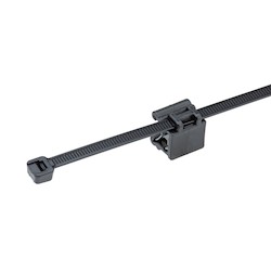Panduit CMSB24-2S-D300 | Pan-Ty CMSB24-2S-D300 EdgeClip/Tie(side), Black, High Heat/UV PA6.6, .118-.236"