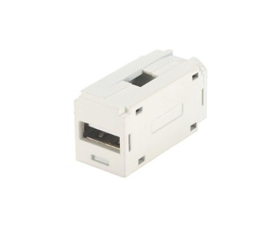 Panduit CMUSBAAIG | Pan-Net USB 2.0 Coupler Module, International Gray