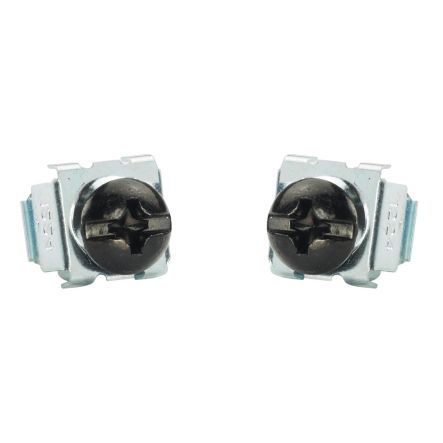 Panduit CNWSM5-C | M5 Cage Nuts and Screws, Steel, Black, 100pc.