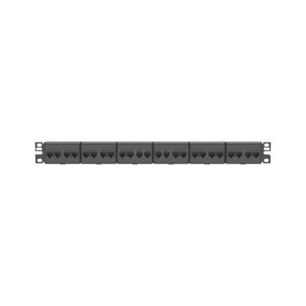 Panduit CP24688BL | Cat 6 Coupler Patch Panel, 24 Ports, 1 Ru, Black
