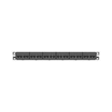 Panduit CP24688BL | Cat 6 Coupler Patch Panel, 24 Ports, 1 Ru, Black