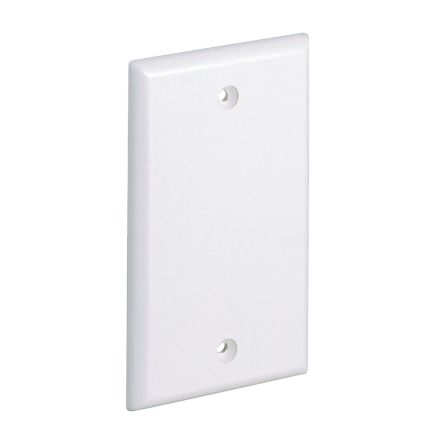 Panduit CPNWH | Single Gang Screw-on Blank Faceplate, White