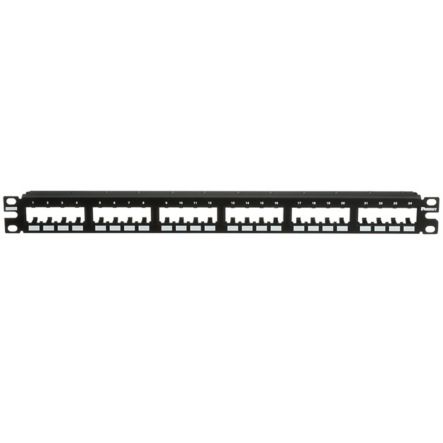 Panduit CPP24FMWBLY 24-Port Flush Mount Patch Panel Supplied With Rear Mounted Faceplates
