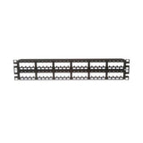 Panduit CPP48FMWBLY | Mini-Com Flush Patch Panel, 48 Port, 2 RU, BL