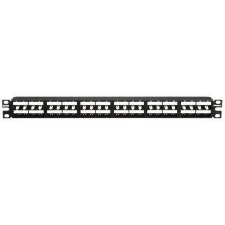 Panduit CPP48HDWBLY | Mini-Com Patch Panel, 48 Port, 1 RU, BL