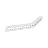 Panduit CPPA24FMWWH | Mini-Com, Angled,Unshielded, Patch Panel, 24 Port, 1 RU, White