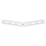 Panduit CPPA24FMWWH | Mini-Com, Angled,Unshielded, Patch Panel, 24 Port, 1 RU, White