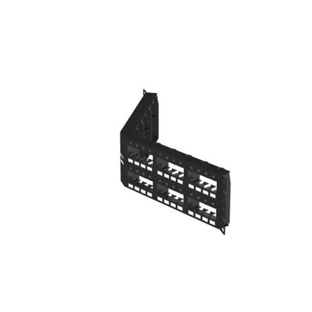 Panduit CPPA48FMWBLY | Mini-Com Ang Flush Patch Panel, 48 Port, 2 RU, BL