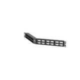 Panduit CPPA48HDEWBL | Mini-Com Angled Patch Panel, 48 port, 1 RU, BL