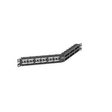 Panduit CPPA48HDEWBL | Mini-Com Angled Patch Panel, 48 port, 1 RU, BL