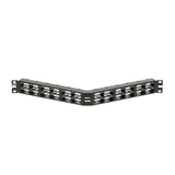 Panduit CPPA48HDVNSWBL | Mini-Com, Angled,Unshielded, Patch Panel, 48 Port, 1 RU, Black