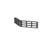 Panduit CPPA72FMWBLY | Mini-Com Ang Flush Patch Panel, 72 Port, 3 RU, BL