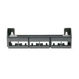 Panduit CWPP12WBL 12-Port Patch Panel Supplied With three Factory Installed CFFP4 Snap-In Faceplates With Integrated Wall Mount Bracket
