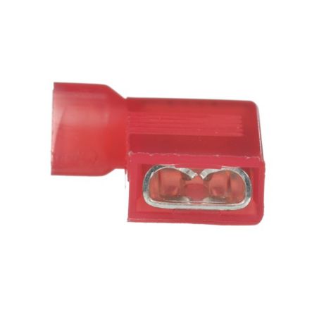 Panduit DNFR18-250FIB-L | Female Disconnect, Right Angle, Nylon Fully Insulated, 22, 18 AWG, 0.250 x 0.032 Tab Size, Funnel Entry