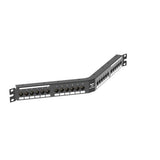 Panduit DPA24688TGY | Cat 6 Angled Punchdown Patch Panel, 24 Port, 1 Ru