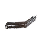 Panduit DPA486X88TGY | Cat 6A Angled Punchdown Patch Panel, 48 Port, 2 Ru