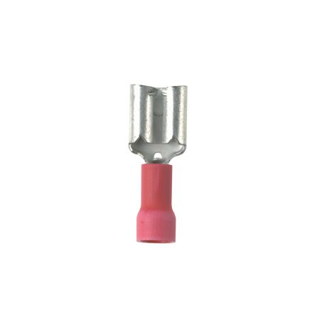 Panduit DV18-250B-MY | Pan-Term Disconnect, Red, Vinyl, 18-22 AWG, 0.25" Tab, PK1000