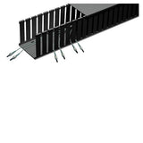 Panduit E4X4BL6 | FIBER-DUCT FIBERRUNNER , 4X4, 6FT LENGTH, RIGID PVC, BLACK