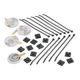 Panduit EMSK3-1-X0 | EMSK3-1-X0 Cable Tie Mount, Black, UV PA6.6, Two-Part Epoxy, 0.98", 10PK
